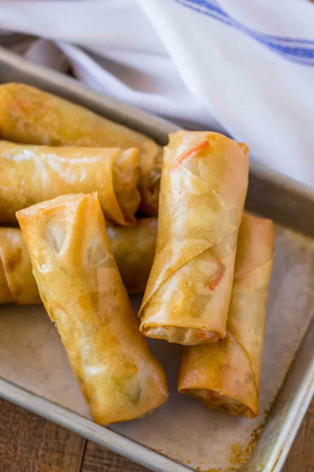 mouth watering spring rolls